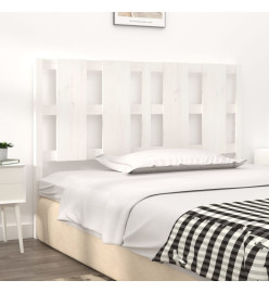 Tête de lit Blanc 125,5x4x100 cm Bois massif de pin