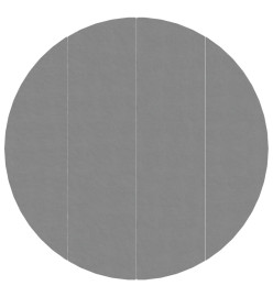 Bâche de piscine gris clair Ø500 cm géotextile polyester