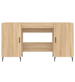 Bureau chêne sonoma 140x50x75 cm bois d'ingénierie