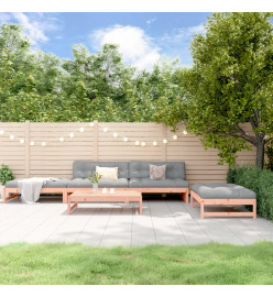 Salon de jardin 5 pcs avec coussins bois massif douglas