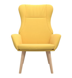 Chaise de relaxation Jaune moutarde Tissu