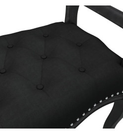 Banc Noir 110x45x60 cm Velours