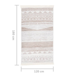 Tapis Beige 120x180 cm Coton