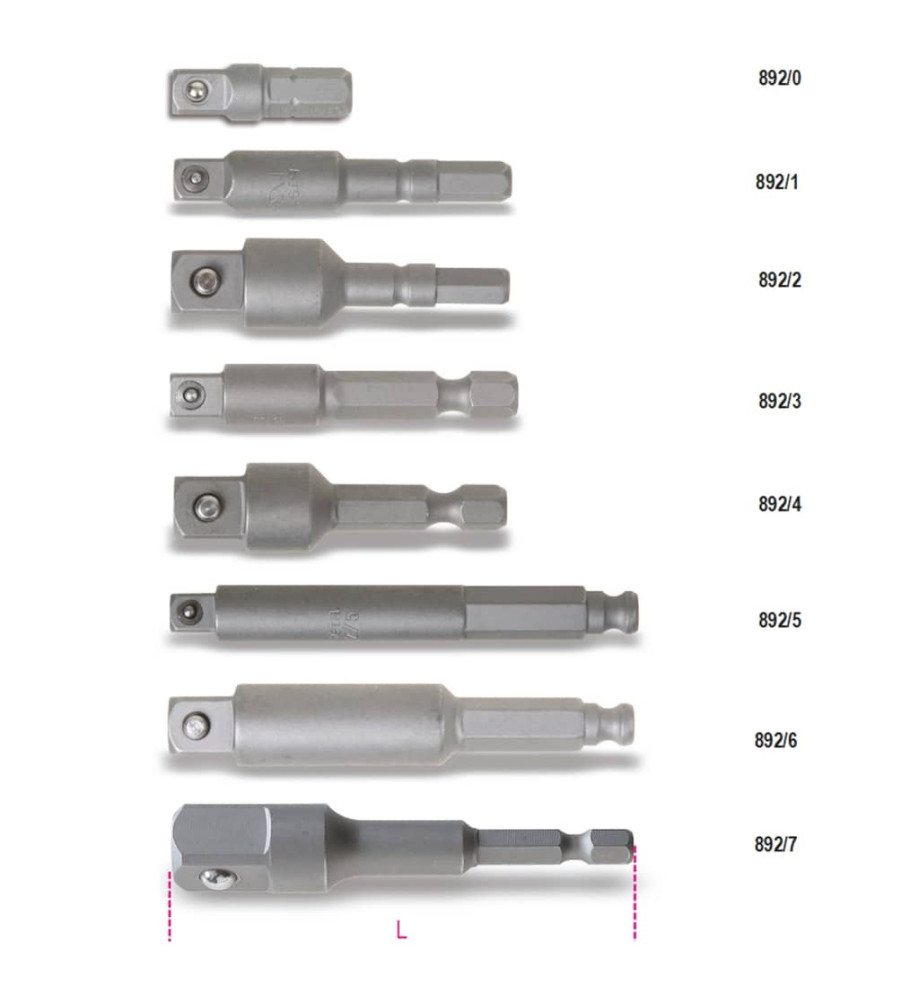 Beta Tools Adaptateur pour tournevis 892/7