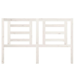 Tête de lit Blanc 156x4x100 cm Bois de pin massif
