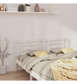 Tête de lit Blanc 156x4x100 cm Bois de pin massif