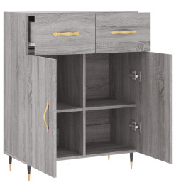 Buffet sonoma gris 69,5x34x90 cm bois d'ingénierie