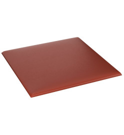 Panneaux muraux 12pcs Rouge bordeaux 30x30cm Similicuir 1,08 m²