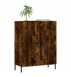 Buffet chêne fumé 69,5x34x90 cm bois d'ingénierie