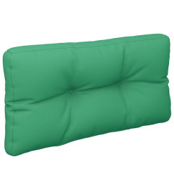 Coussins de palette 2 pcs vert tissu