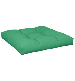 Coussins de palette 2 pcs vert tissu