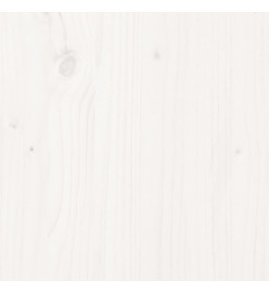 Cadre de lit Blanc Bois de pin massif 90x200 cm