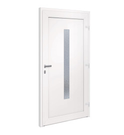 Porte d'entrée anthracite 108x208 cm PVC