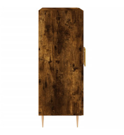 Buffet chêne fumé 69,5x34x90 cm bois d'ingénierie