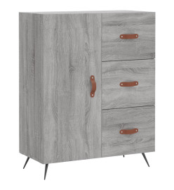 Buffet haut Sonoma gris 69,5x34x180 cm Bois d'ingénierie