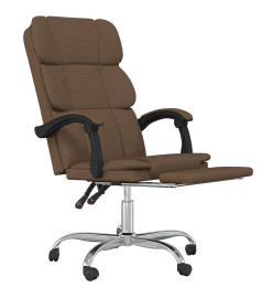 Fauteuil inclinable de bureau Marron Tissu