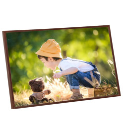 Collage de cadres photo 3 pcs de mur table Bronze 70x90 cm MDF