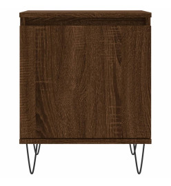 Table de chevet chêne marron 40x30x50 cm bois d'ingénierie