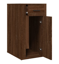 Armoire de bureau Chêne marron 40x49x75 cm Bois d'ingénierie