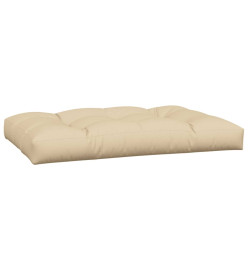 Coussins de palette 7 pcs beige tissu