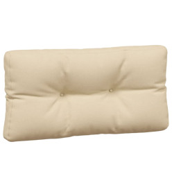 Coussins de palette 7 pcs beige tissu