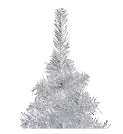 Sapin de Noël artificiel avec support argenté 240 cm PET