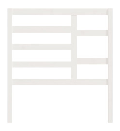 Tête de lit Blanc 96x4x104 cm Bois massif de pin
