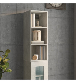 Armoire murale Gris béton 34,5x32,5x90 cm Bois d'ingénierie