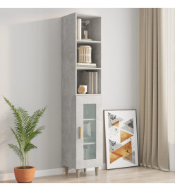 Armoire murale Gris béton 34,5x32,5x90 cm Bois d'ingénierie