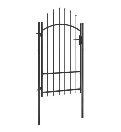 Portail de jardin Acier 1x2,2 m Noir