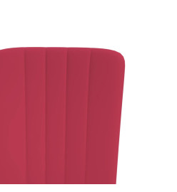 Chaises à manger lot de 4 Rouge bordeaux Velours