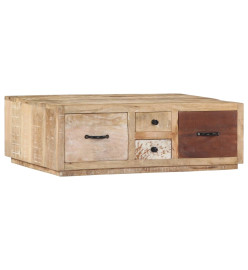 Table basse 90x60x30 cm Bois de manguier massif