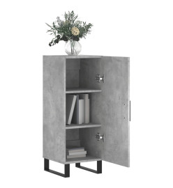 Buffet Gris béton 34,5x34x90 cm Bois d'ingénierie