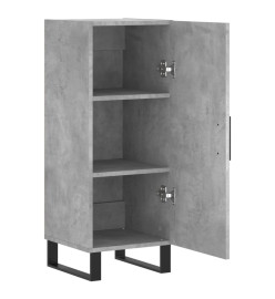 Buffet Gris béton 34,5x34x90 cm Bois d'ingénierie