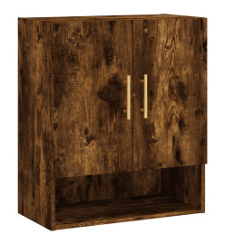 Armoire murale chêne fumé 60x31x70 cm bois d'ingénierie