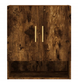 Armoire murale chêne fumé 60x31x70 cm bois d'ingénierie