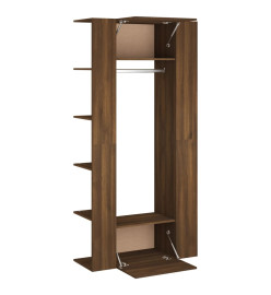 Armoires de couloir 2 pcs Chêne marron Bois d'ingénierie