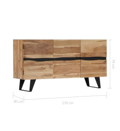 Buffet 150 x 40 x 79 cm Bois d'acacia massif