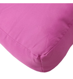 Coussin de palette Rose 50x50x12 cm tissu