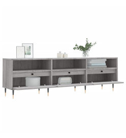 Meuble TV sonoma gris 150x30x44,5 cm bois d'ingénierie