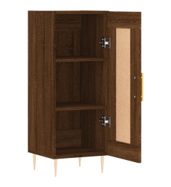 Buffet Chêne marron 34,5x34x90 cm Bois d'ingénierie