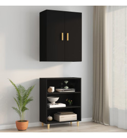 Armoire murale suspendue Noir 69,5x34x90 cm