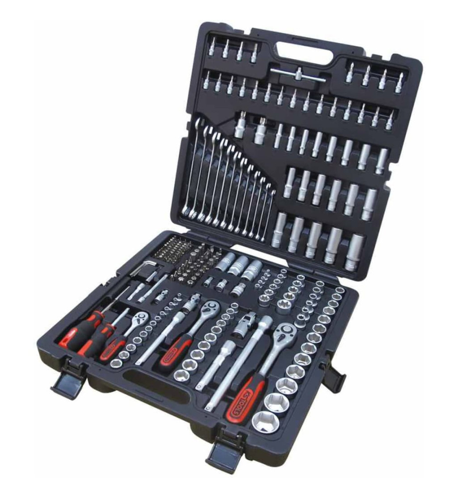 KS Tools Jeu de douilles et embouts 216pcs 1/4" + 3/8" + 1/2" 917.0216