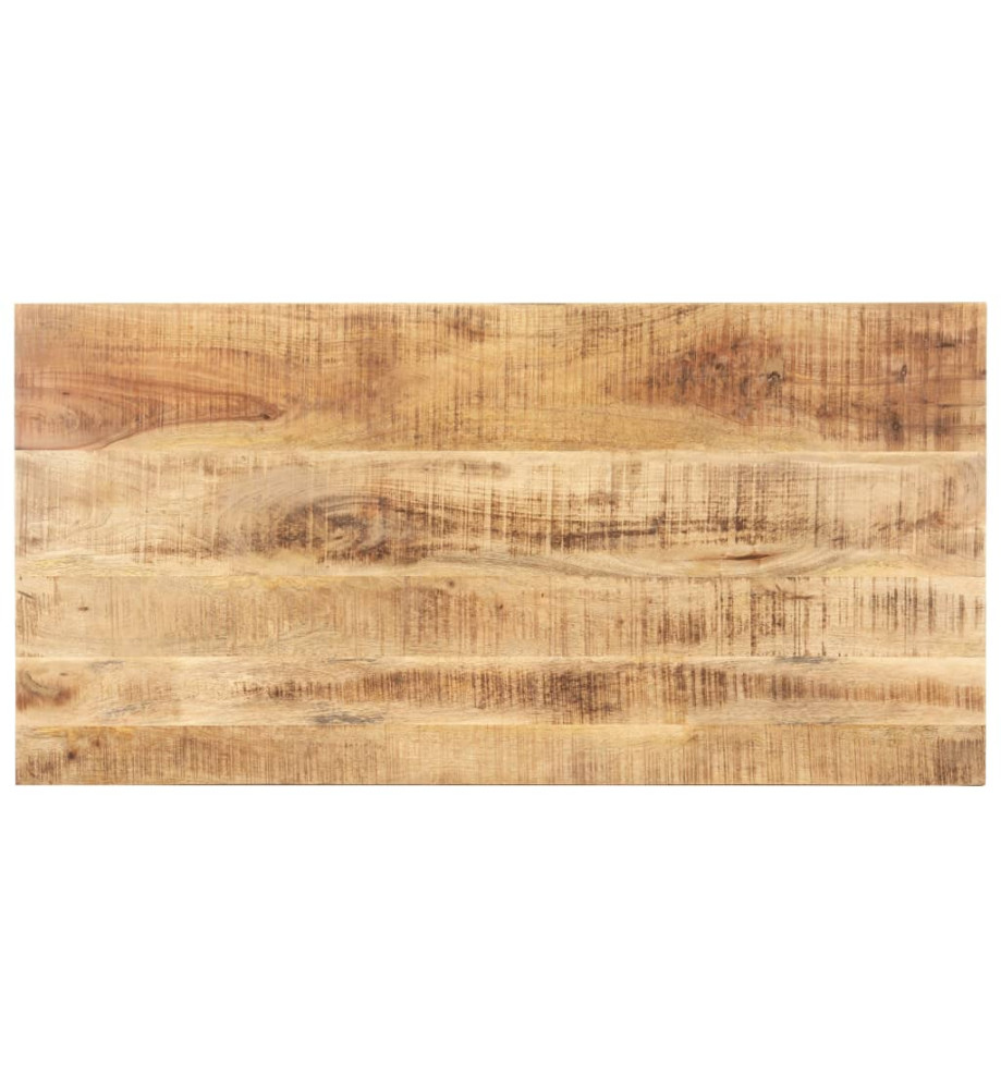 Dessus de table Bois de manguier solide 15-16 mm 100x60 cm