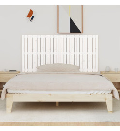 Tête de lit murale Blanc 185x3x90 cm Bois massif de pin
