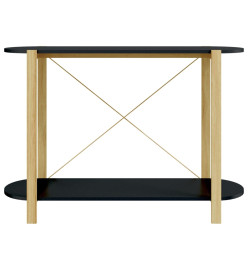 Table console Noir 110x38x75 cm Bois d'ingénierie