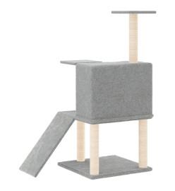 Arbre à chat avec griffoirs en sisal Gris clair 109 cm