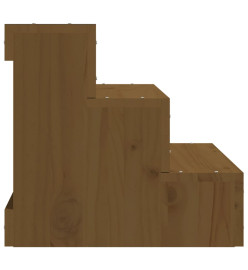 Escalier animaux de compagnie Marron miel 40x37,5x35cm Bois pin