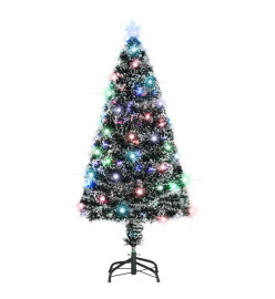 Sapin de Noël artificiel avec support/LED 120 cm fibre optique