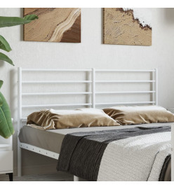 Tête de lit métal blanc 150 cm